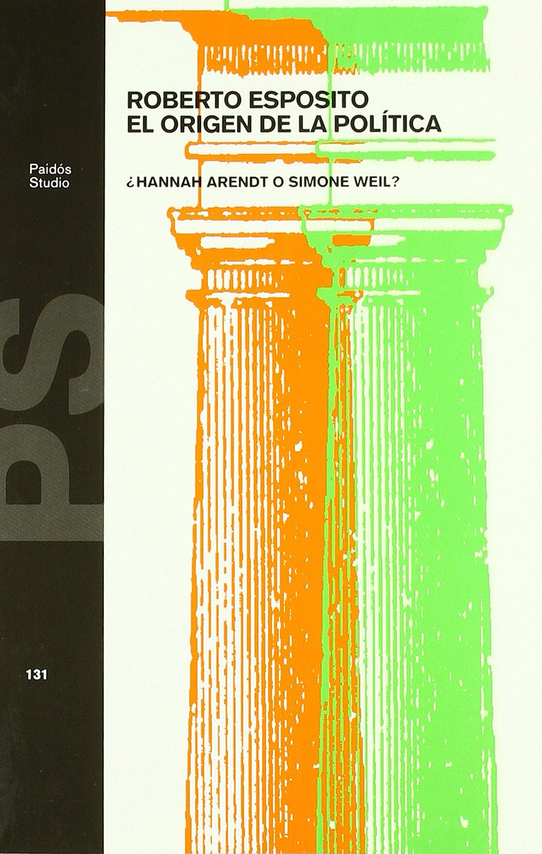 librosycultura7's tweet photo. El origen de la política: ¿Hannah Arendt o Simone Weil?

Autor: Roberto Esposito
Temática: Política
Editorial: Paidós
Link: https://t.co/eiAaxmOZO9
Apóyanos en: https://t.co/7OUkfIqg0t https://t.co/F4BqoEk5My
