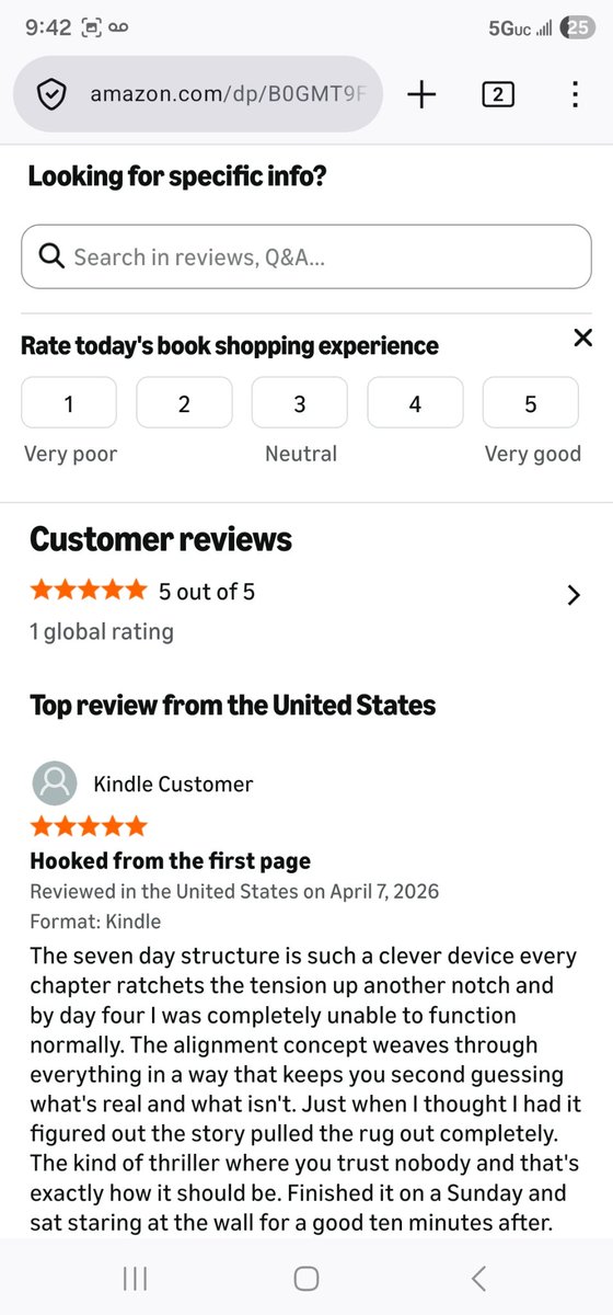 JeffGbooks's tweet photo. Got my 1st review on Amazon https://t.co/cOB49zH0Pf