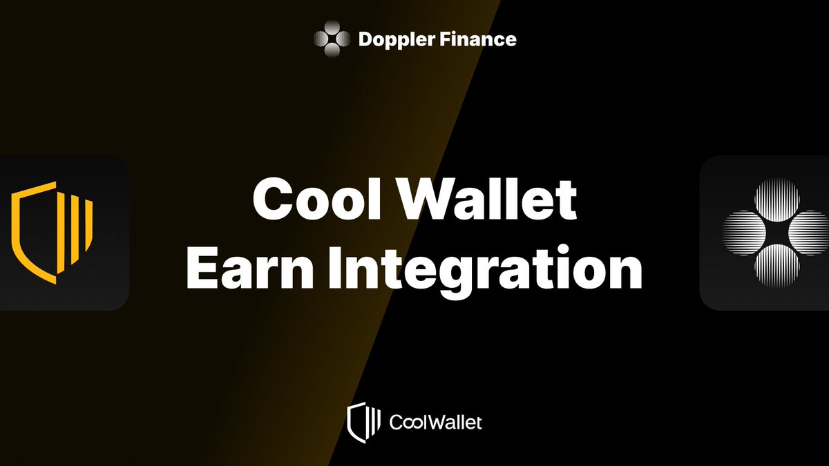 BankXRP's tweet photo. Doppler XRP Vault is now integrated with @coolwallet 

→ Earn real yield on your $XRP   
→ Flexible anytime   
→ Auto-compounding   
→ Powered by institutional-grade infrastructure

Update CoolWallet to v4.16.0+ and put your XRP to work.
@doppler_fi x @coolwallet https://t.co/Mhjuwqsh0q