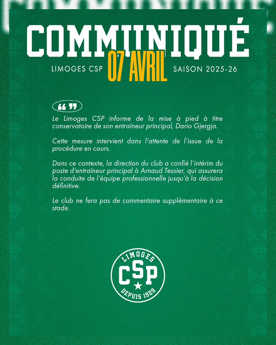 Limoges CSP tweet media