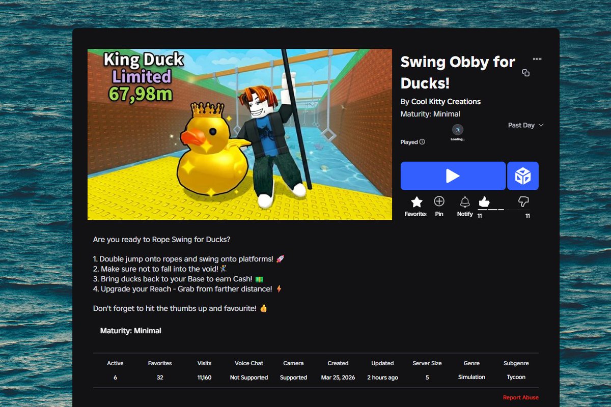 kyoslegacy's tweet photo. https://t.co/IcLISgnCQC I made this game using a game template it took about 10 days to finish if anyone could drop a like and maybe give me some tips to grow it dm me! #robloxdeveloper #roblox #robloxdev https://t.co/gJTzoV6nwO