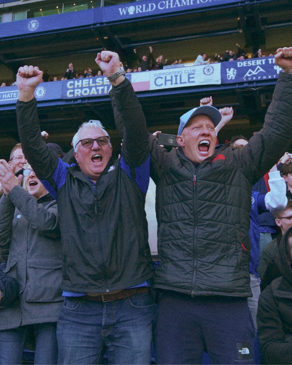 ChelseaFC's tweet photo. A trip to Wembley secured. 

Our Emirates FA Cup Quarter Final matchday captured on film, brought to you by @Carling.

 Please Drink Responsibly. https://t.co/ky43AdCRKH https://t.co/gFV4TPhmkD