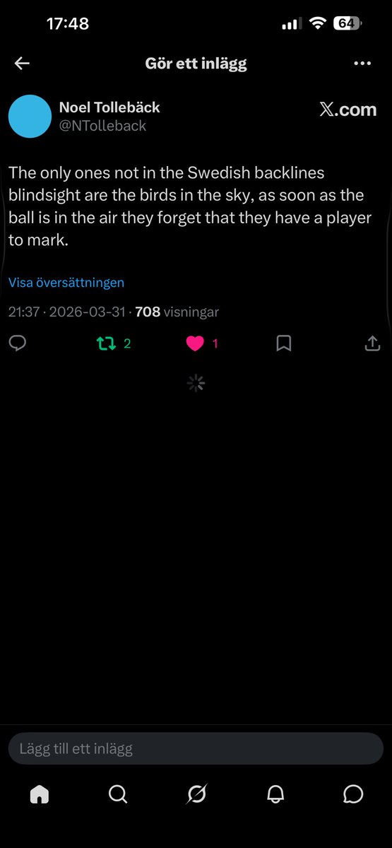 Noel Tollebäck tweet media