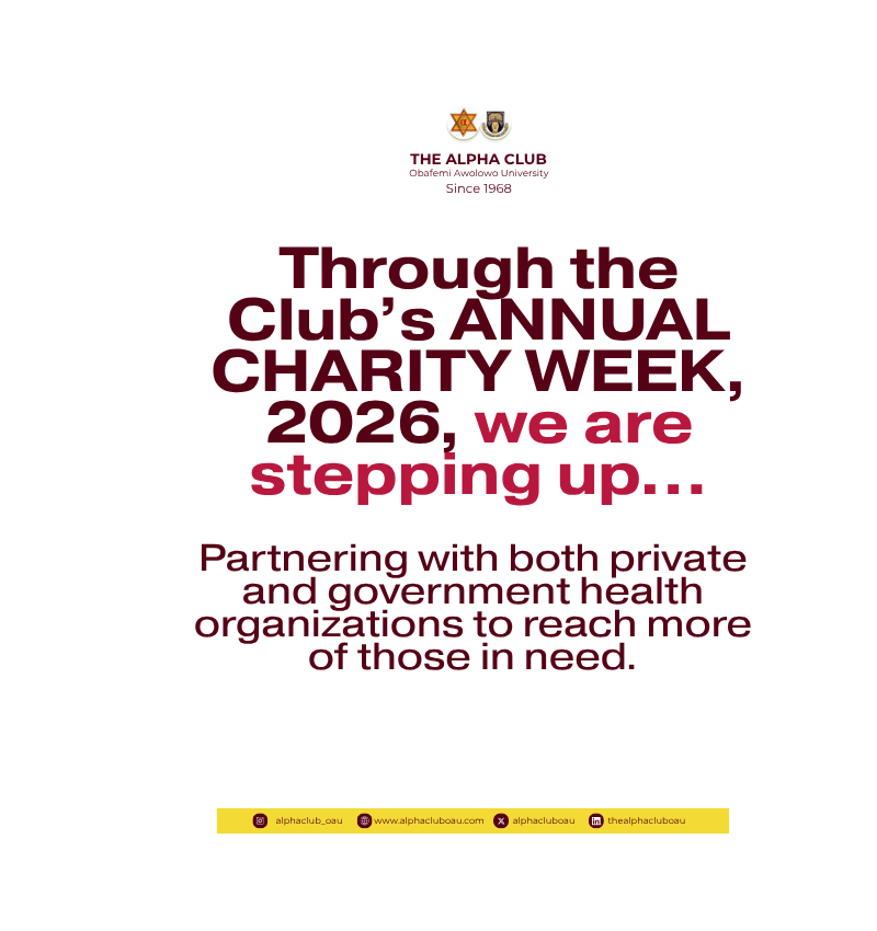 The Alpha Club, OAU tweet media