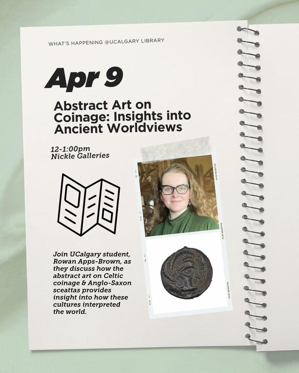 UCalgaryLibrary's tweet photo. 🥳🦖 UCalgary is 60 this year, and we cannot wait to celebrate with you!

Check out what’s happening this week:
🪙 Apr 9 | Abstract Art on Coinage: Insights into Ancient Worldviews
🎂 Apr 11 | UCalgary60 Community Day https://t.co/1lniM0DHXt