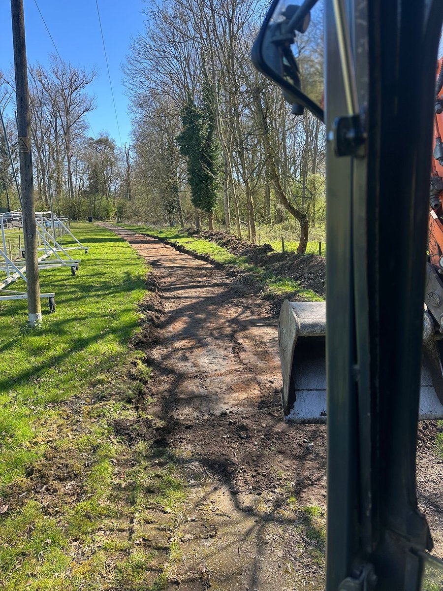 Melliscricket's tweet photo. Off field preparations commence ahead of our Hosting @suffolkcricket Vs @hertscc in the @NCCA_uk T20 competition in July .
Upgrading the ground entrance and track. While on field  starting to dial in the mowing bays . https://t.co/3vnq8ypEvJ