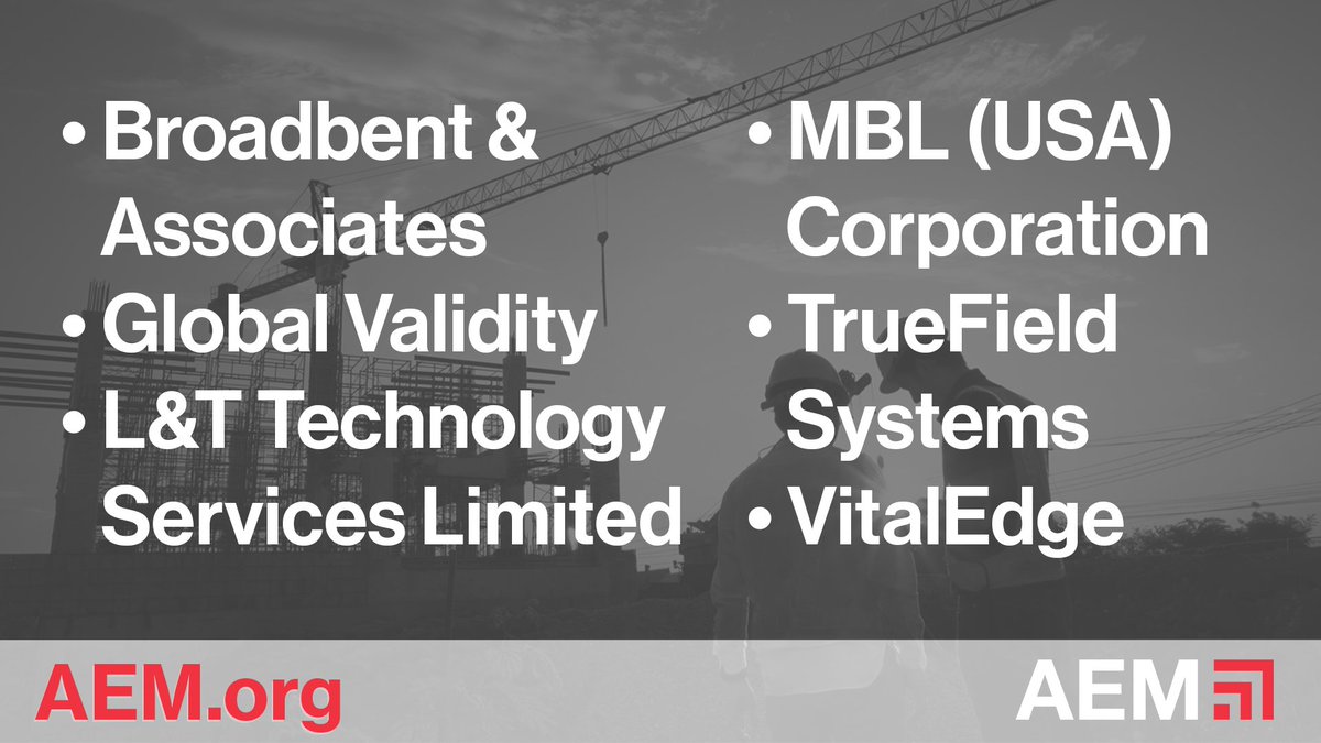 Association of Equipment Manufacturers (AEM) tweet media