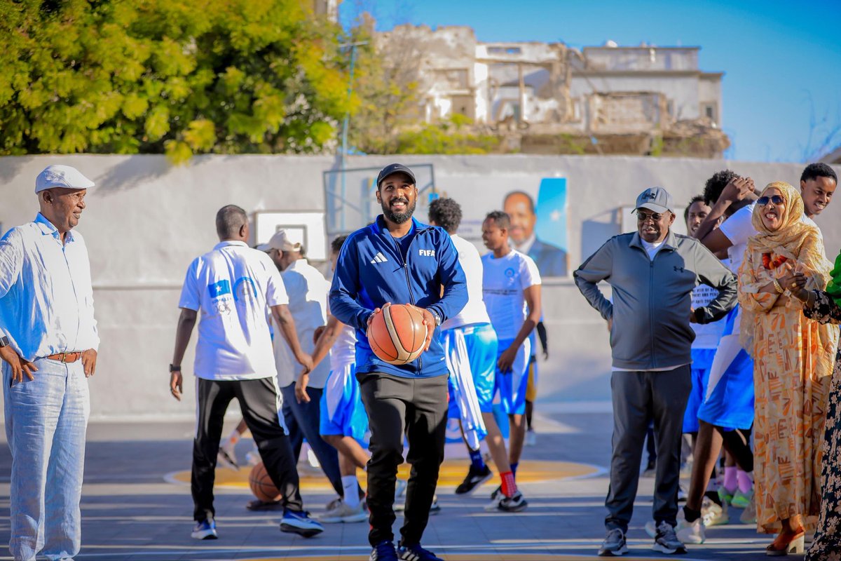 MoysFGS's tweet photo. Horseed defeated Heegan 46–35 in an exciting basketball match at Wiish stadium, as part of the International Day of Sport for Peace &amp; Development week. The event, attended by senior officials, highlighted the power of sport in promoting unity, peace and community development. https://t.co/vdOmFNwo3t