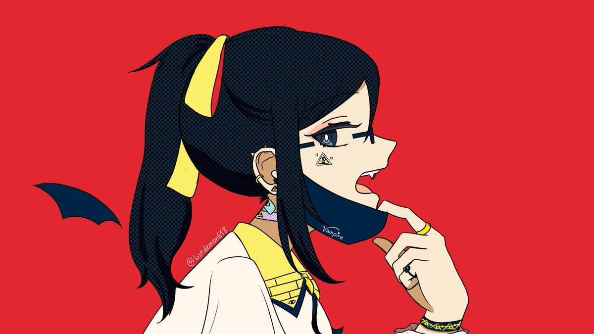 lostdemon618's tweet photo. Old artwork of Cipher (my OC)
Style study from the song "Vampire" by DECO*27
#OC #OriginalCharacter #digitalarwork #Cipher https://t.co/UwT6zoVUt7