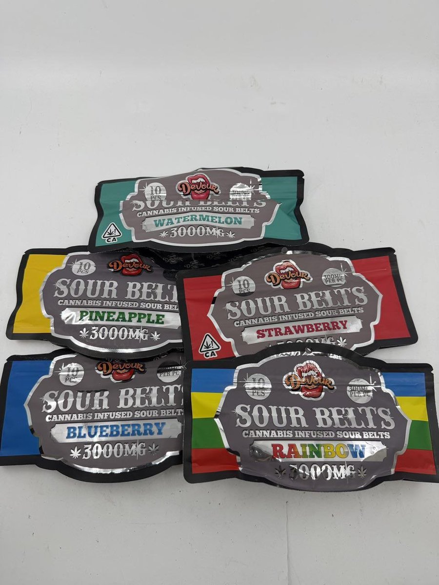 therapy_disp's tweet image. DEVOUR 3000MG SOUR STRIPS 👅🍭

Super tasty edibles by devour, multiple flavors &amp;amp; they SMACK! 🔥🍭
