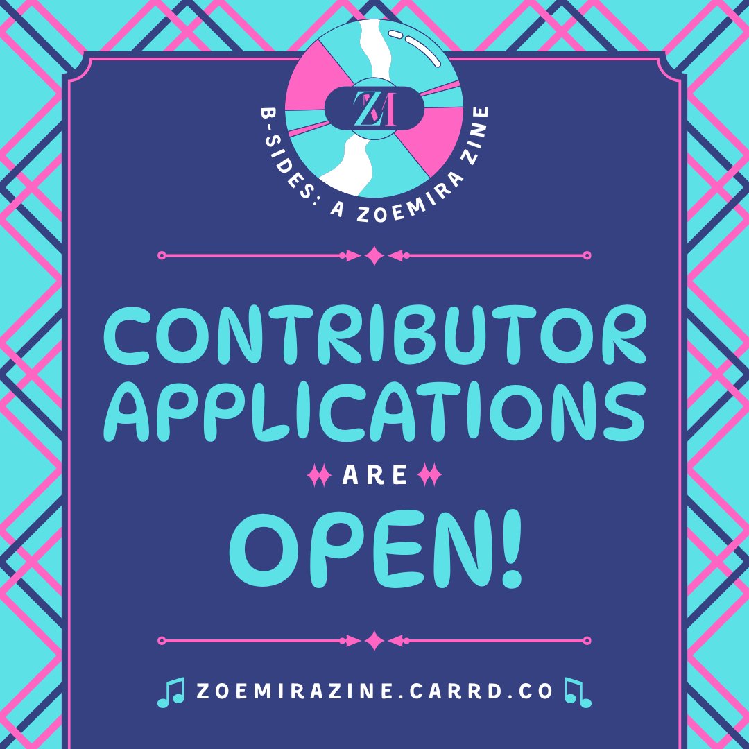 B-Sides: A Zoemira Zine tweet media