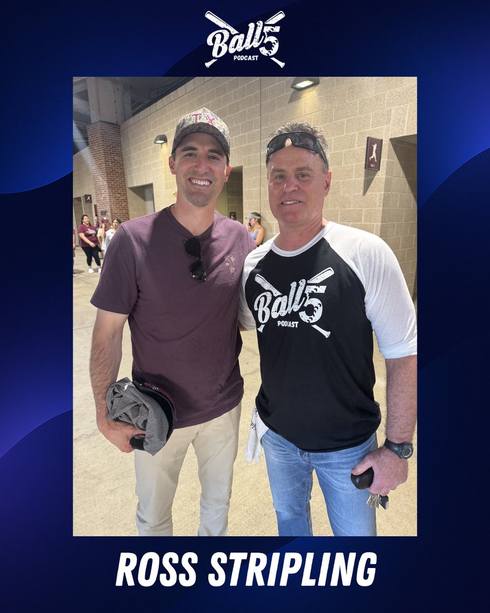 Ball5_podcast's tweet photo. NEW EPISODE-Aggie HOF inductee and MLB pitcher, Ross Stripling!
Listen in wherever you get your podcasts.
#ball5 #HOF #pitcher #mlb #rossstripling https://t.co/V3LyQ7e746