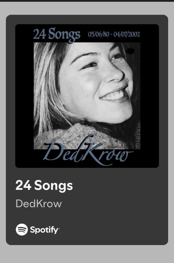 DedKrow's tweet photo. 24 years ago my sister died in a motorcycle crash. Each year I write a song for my family to help process, 24 songs. This year I’m sharing it with you, we all experience loss and it’s powerful to share with others, to not sit in grief alone, to know we’re loved. #newmusic #loved https://t.co/gWWEP6AwAV