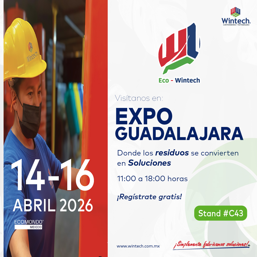 WintechMx's tweet photo. ¡Nos vemos en Guadalajara! ♻️
Estaremos presentes en Expo Guadalajara para compartir nuestra visión de un futuro más limpio.

Visítanos en nuestro stand para conocer de cerca nuestra tecnología y cómo podemos ayudar a tu empresa a ser más sostenible.
#economiacircular #ecomondo https://t.co/CDj7QSIhNd