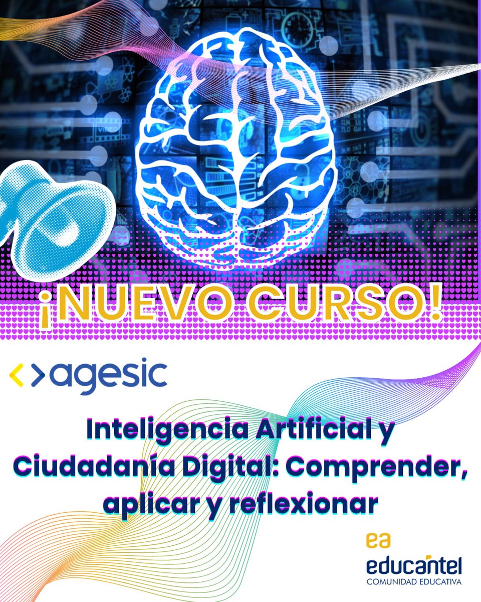 Nuevo curso en Educantel
 🔥Curso de acceso libre y gratuito
👍Diseñado por AGESIC
👉Inscribite en educanet.antel.com.uy/course/info.ph… 
✨Consultas en: educantel@antel.com.uy