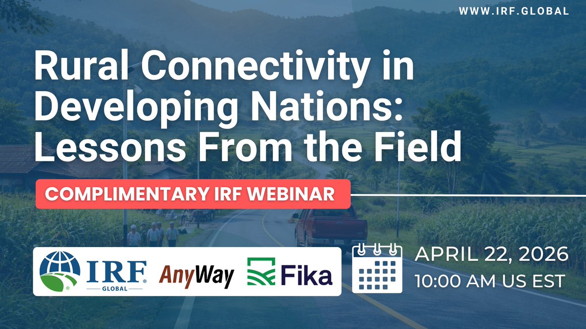 International Road Federation® (Certified by IRF) tweet media