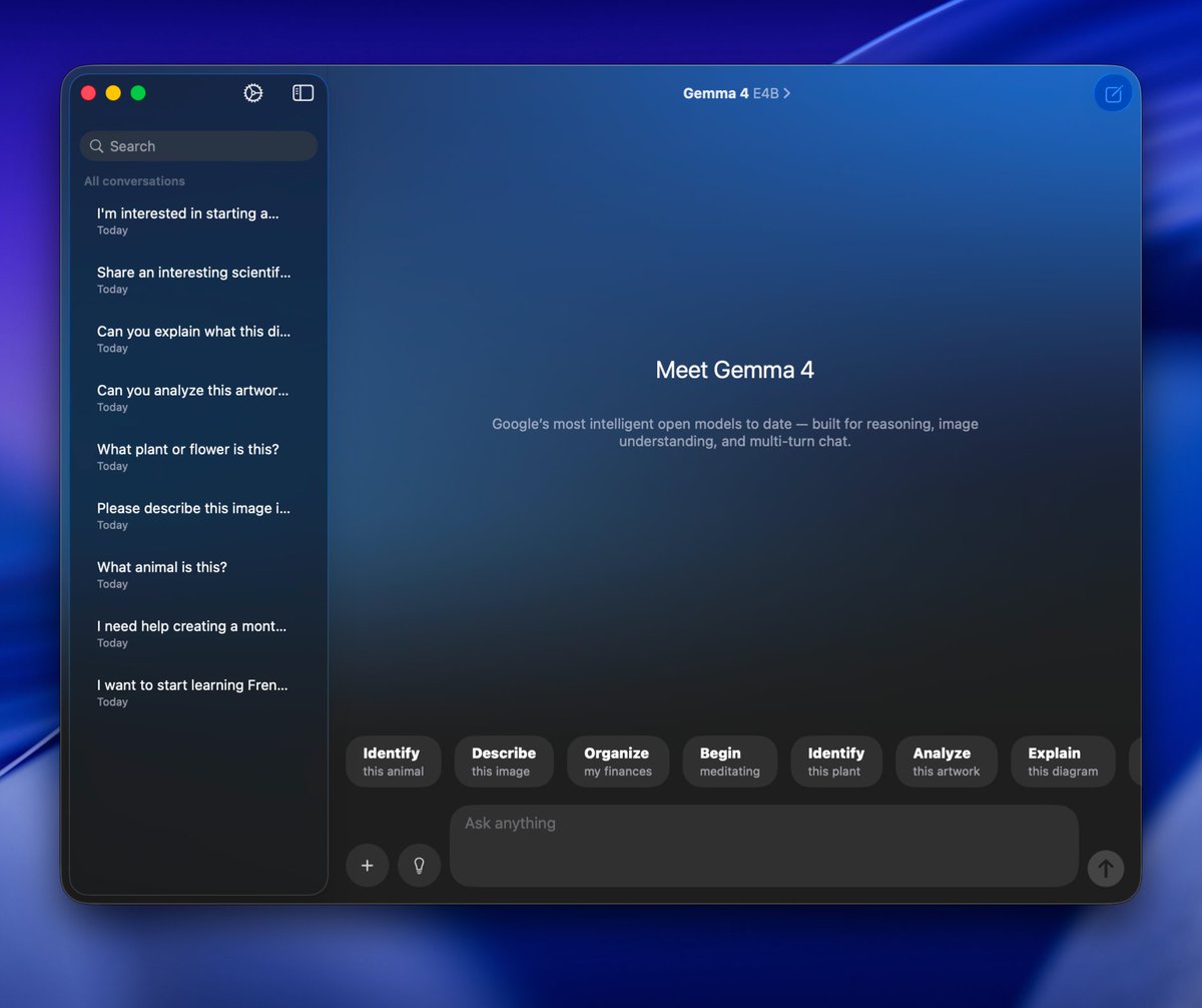 Locally AI - Local AI Chat tweet media