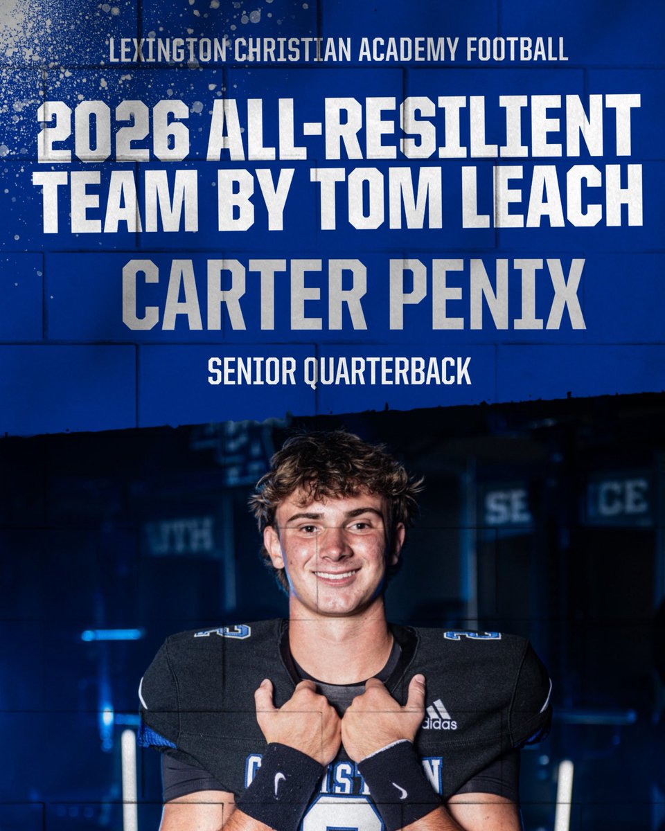 Oakley_Watkins's tweet photo. Congratulations to Senior QB @CarterPenix for being named to Tom Leach’s All-Resilient Team! 

Carter is so deserving of this honor! He is representative of everything that is right in high school football!! 

A well deserved award for an amazing young man! #TogetherWeWin https://t.co/3lWt7dkNN8