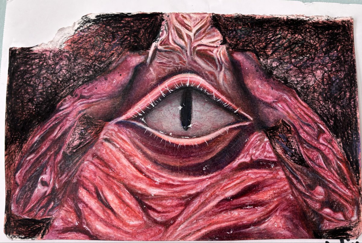 Insane_Faller's tweet photo. the ancient prison of monotonously obscene theatrics Bill Cipher frantically erects around himself to shelter his fragile ego from the truth of his pitiful existence is one i relate to on a spiritual level, so i drew this in self-expression 

don’t know if it helped
#GravityFalls https://t.co/2RoQJhl8wy