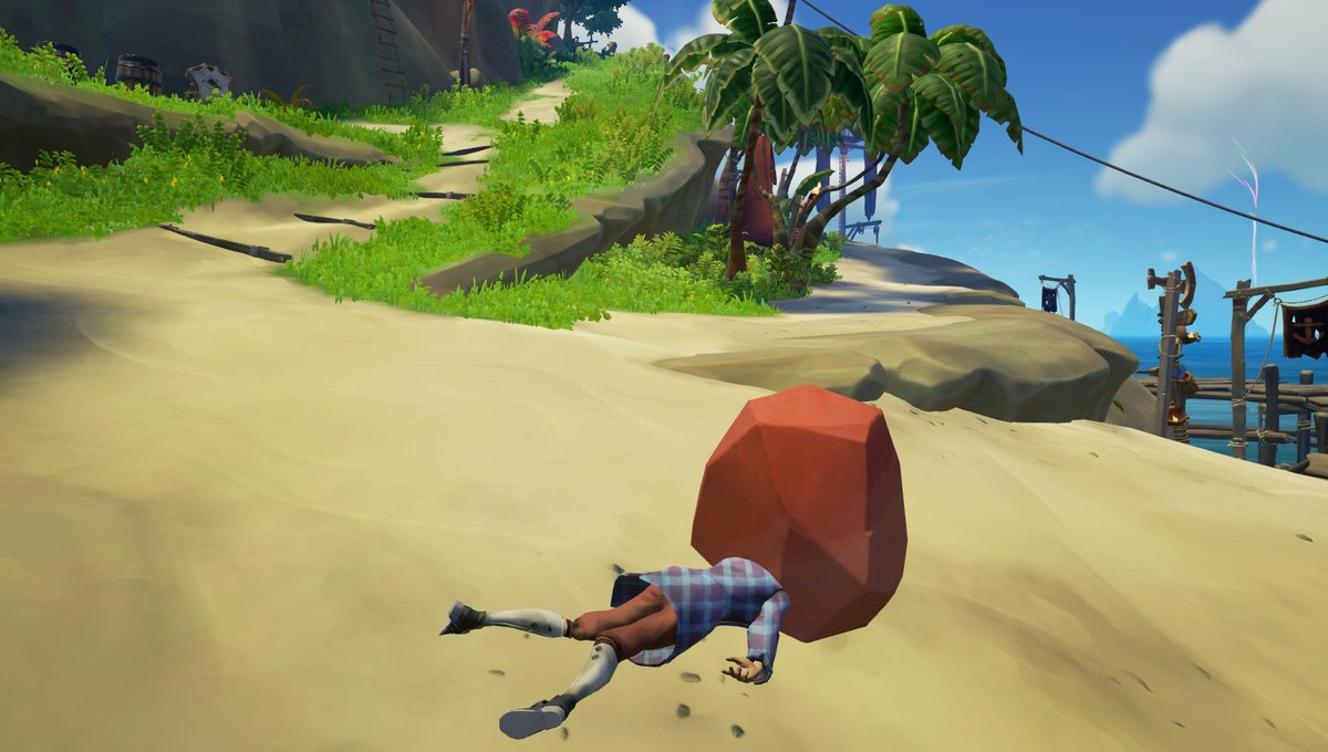 Tacks_Evader's tweet photo. Theme: Remarkable Rocks
Title: A Rocky Start
#SoTShot 
@SeaOfThieves https://t.co/FA01ybqzLE
