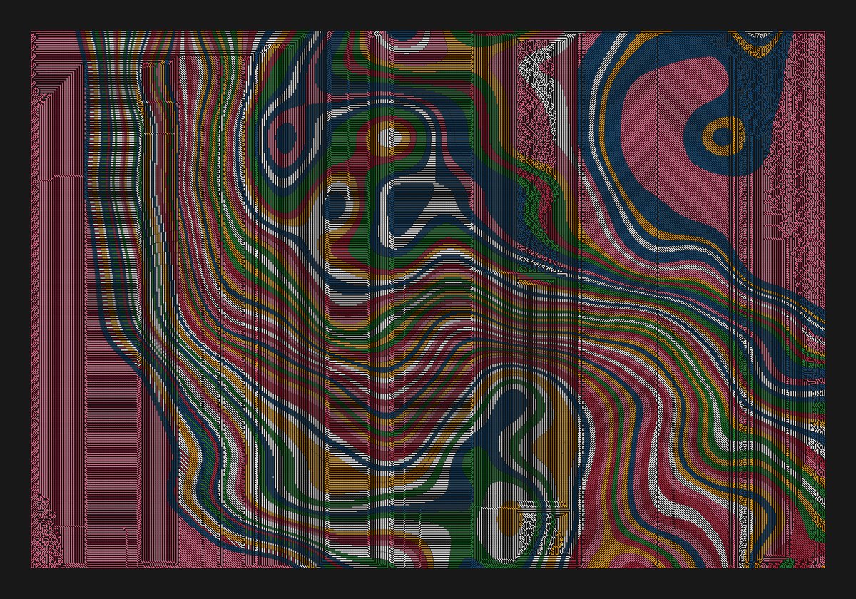 CCDDBB's tweet image. Plottable Mess #359

#javascript #plotterart #plottertwitter #generativeart #genart #digitalart #abstractart #graphicart