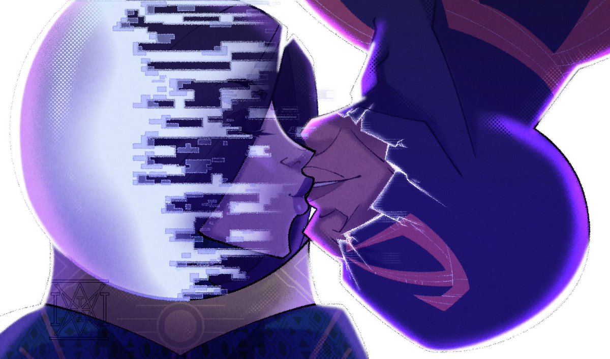 Zax_viii's tweet image. Another IllusionFang (Or Zaiguel?) posting~ 🫶❤️
Spider Man 2099 x Missterio sharing a little kiss.

#SpidermanAcrossTheSpiderVerse #migueloharafanart #miguelohara #spiderman2099 #mysteriospiderman #ocxcanon #curishipp #batman #reference #enemytolovers
