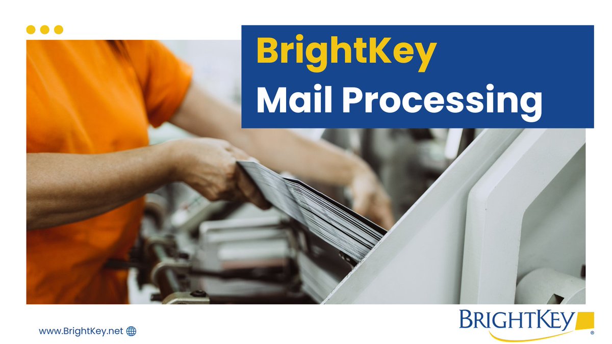 BrightKeyShines's tweet photo. When every piece matters, precision is non-negotiable. BrightKey’s Mail Processing Center is built for customized mailings where each letter and packet must reach its intended recipient.
https://t.co/Kw0wqo4pqQ https://t.co/AoUxN6Egcy