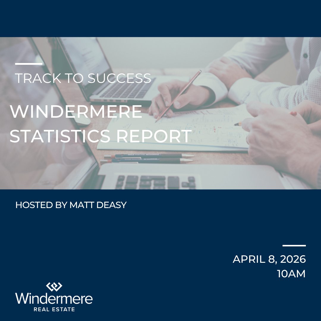WindermereBelle's tweet image. Join us via Zoom tomorrow, April 8th for our #TrackToSuccess class geared around Windermere statistical reports and how best to use them, hosted by Matt Deasy.

📩 DM us for more information!

#WeAreWindermere #RealEstateSuccess #AlwaysBeLearning