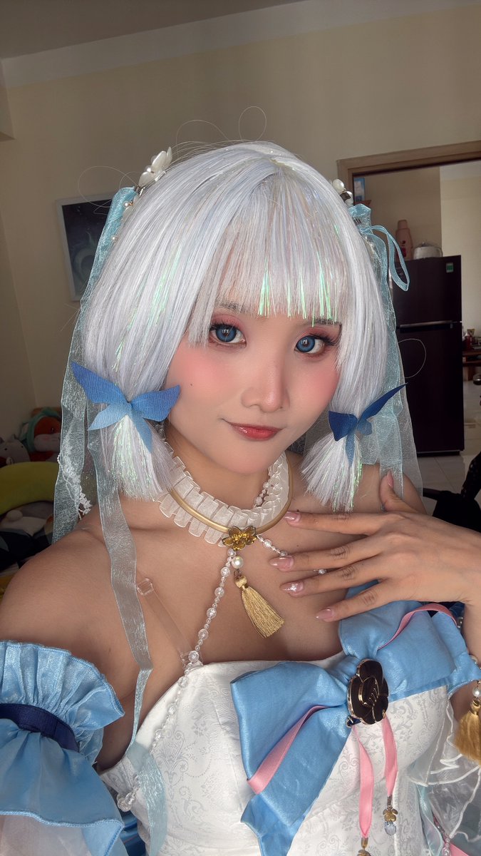 chukku_ismi's tweet photo. blooming... #cosplay #ayaka #genshin https://t.co/6aZ0uyKjRQ