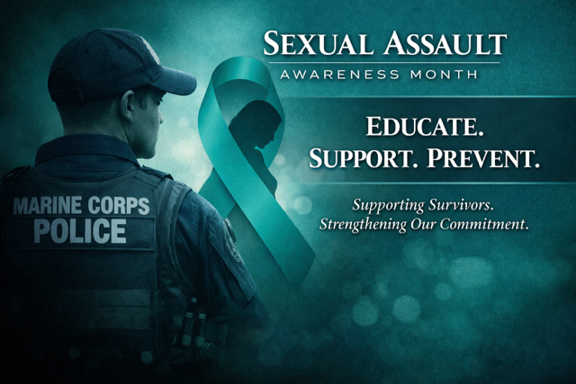 joinmcp's tweet photo. Marine Corps Police support awareness and prevention efforts.

#SAAM #MarineCorpsPolice https://t.co/U5CgEG0naR