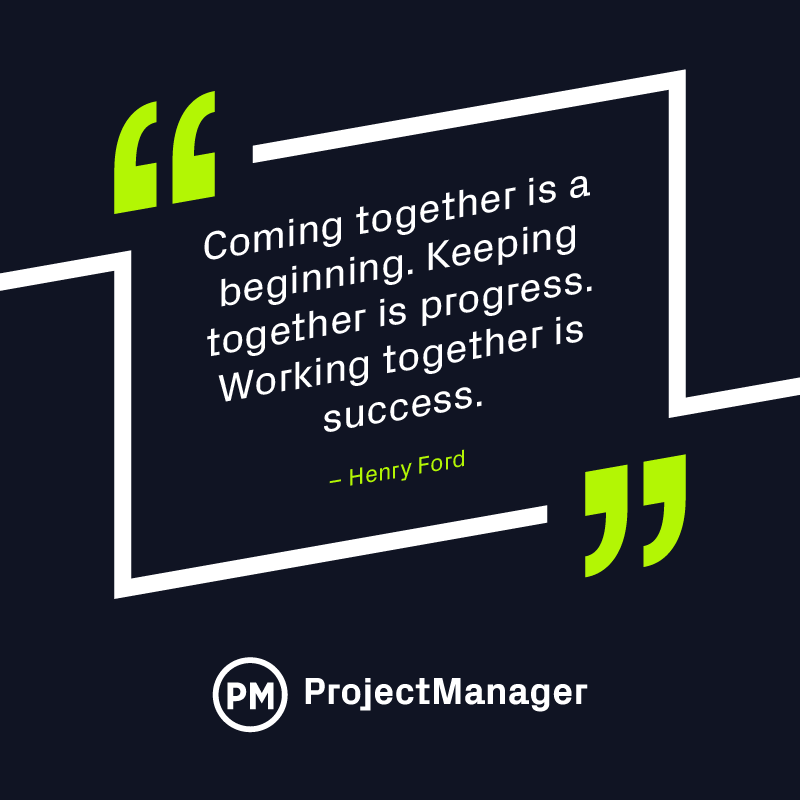 ProjectTips's tweet image. We’re still taking advantage of the factory system set up by Henry Ford and that’s because he followed his own advice. 

#projectmanager #projectmanagement #teamwork