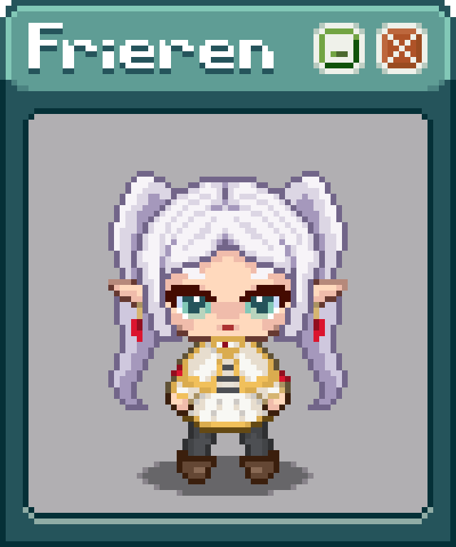 Morvelyn_'s tweet photo. 🪻Frieren🪻
#FrierenBeyondJourneysEnd #pixelart #ドット絵 https://t.co/TYoEPkIYDI