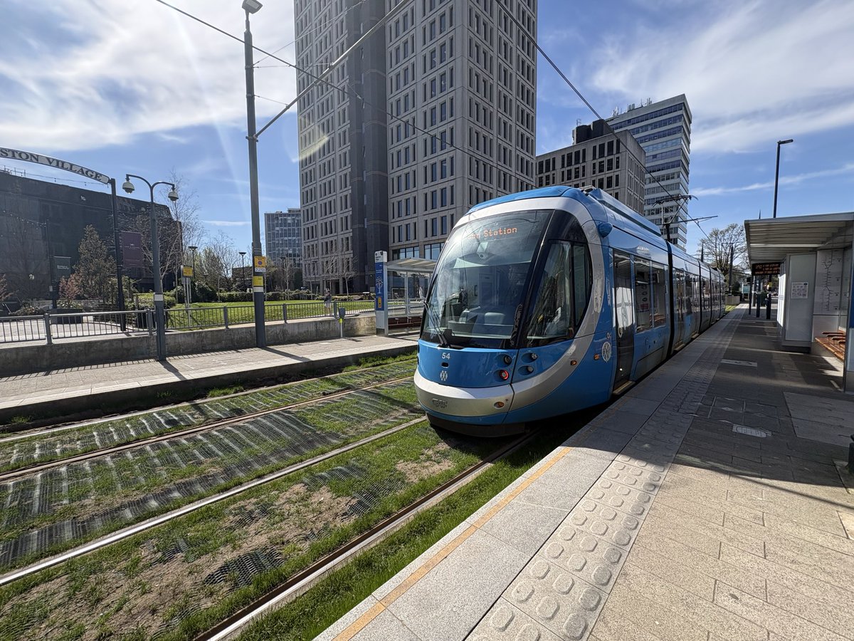 Had some rides on the West Midlands Metro this afternoon ticking off Edgebaston Village &amp; New Eastside Millennium Point Route
