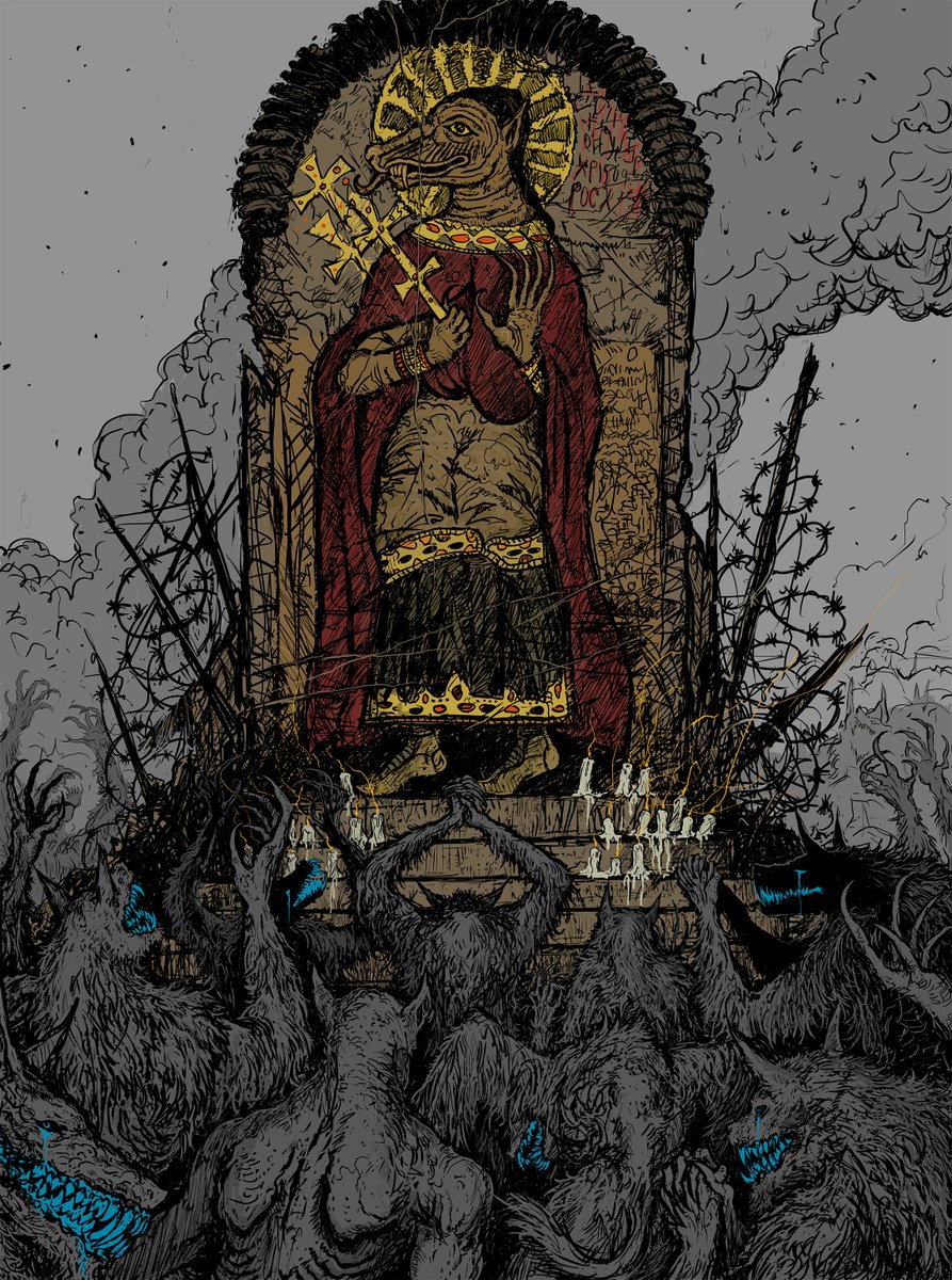 Carapace777's tweet image. THE SAD/WOLF SICKNESS
The red dreams of fang &amp;amp; claw are being subverted. Just is whiff, a glance, a thought away from the pack and the program of the beast is altered.