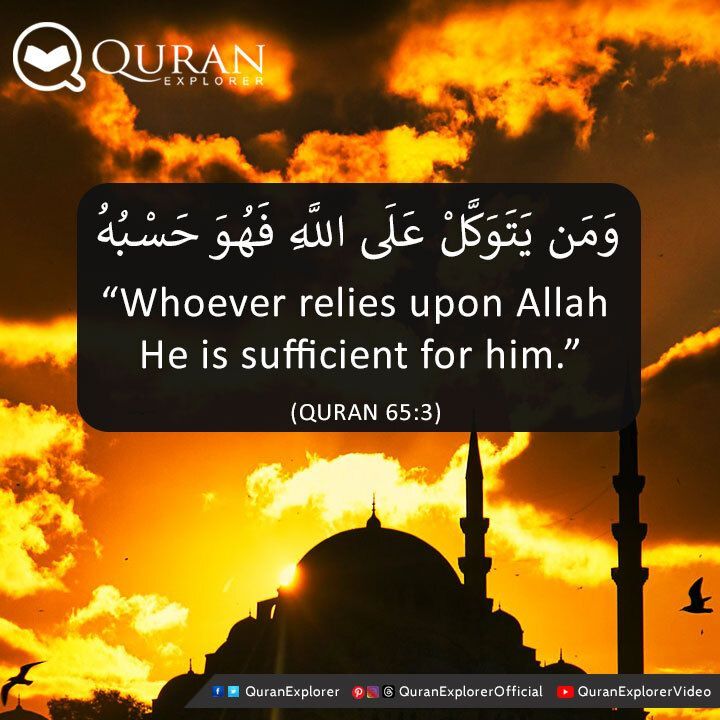 QuranExplorer's tweet photo. “Whoever relies upon Allah He is sufficient for him.”
(QURAN 65:3)
"Quran Explorer belongs to you, the community. Help us maintain it by donating today. Join the movement: Quran Explorer 🌟 #SupportQuranExplorer #Donate"
#DonateForIslam #QuranExplorer #Donate #Charity https://t.co/mJLgJpu94f