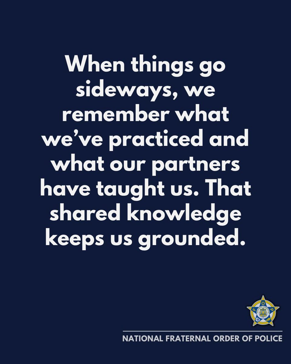 GLFOP's tweet image. We’ve all been there—leaning on each other is how we stay safe and effective.
#PoliceTraining #LawEnforcement #FOP #Teamwork #PublicSafety
