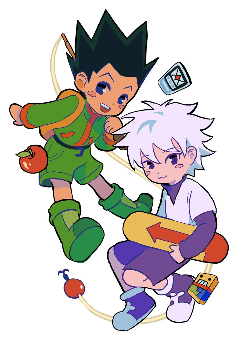 #hxhfanart #gon #killua 
our boys!!🍎