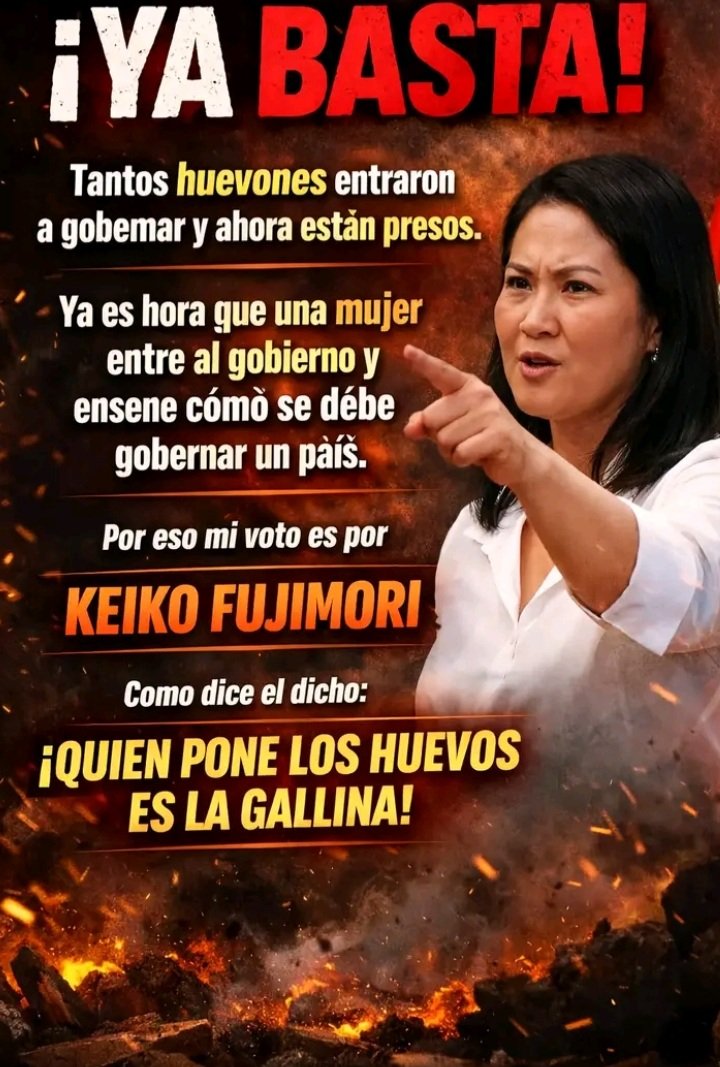 Veronic01328918's tweet photo. @carmenlozada_dg @Caro60 @FuerzaPopular__ @KeikoFujimori @luchogalarreta @mikitorresfp MI VOTO POR KEIKO https://t.co/4BUZFmASwc
