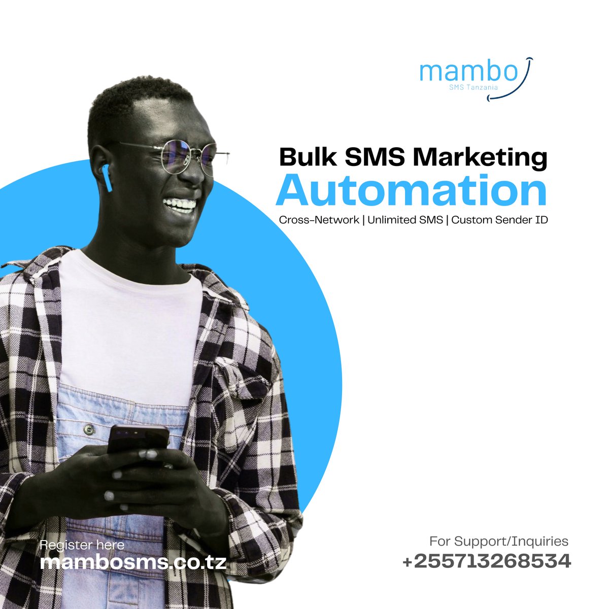 salymdev's tweet image. Imagine being able to send 1,000 SMS instantly using a single platform mambosms.co.tz

Get started today, We offer API support &amp;amp; Admin Portal where you can manage phonebooks and send Bulk SMS.

#MamboSMS #BulkSMS