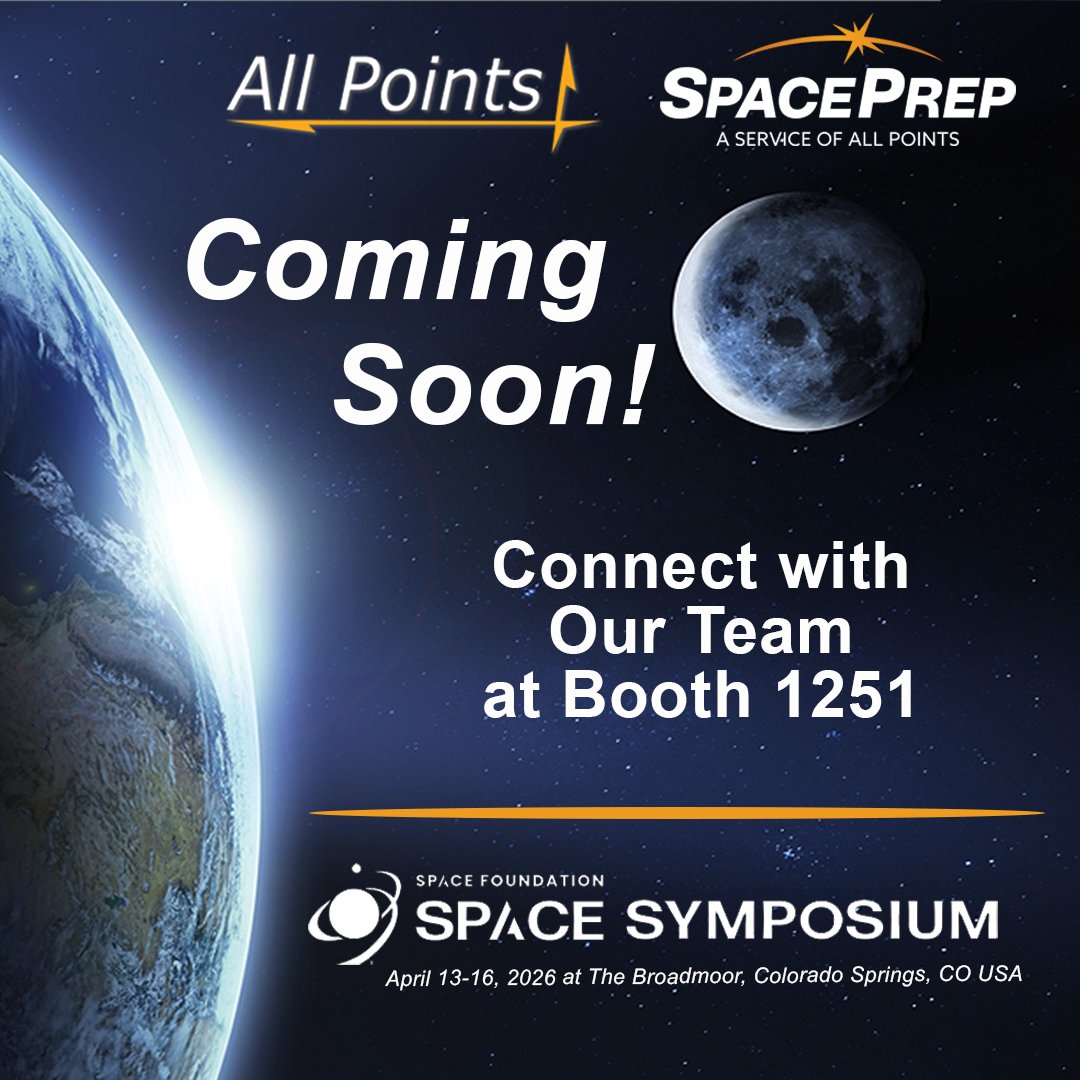 AllPointsLLC's tweet photo. Countdown to @SpaceFoundation's 41st Space Symposium is on! 🚀 Don’t miss us in Colorado Springs  4/13 thru 4/16—visit us in Booth #1251 to connect and learn about our Launch Support and Managed Services, and Value-Added Reseller solutions. https://t.co/XmvWC6OrjG