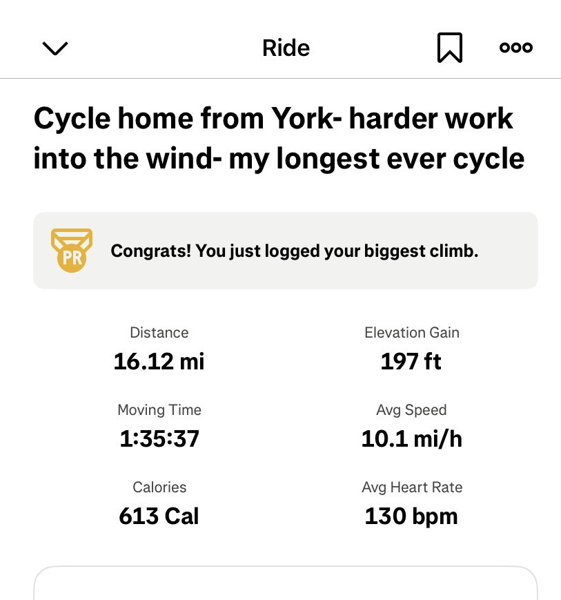 katiecakey123's tweet photo. Cycle to York and home again with the husband, with lunch in the middle- 32 miles altogether. The furthest Iโve ever cycled. Mostly on cycle paths off road. Nice way to spend a sunny Tuesday- now sat in the garden. โ๏ธ #runninggirl #justkeeprunning #norunday #bikeride #onyourbike https://t.co/FoDb7QKqFr