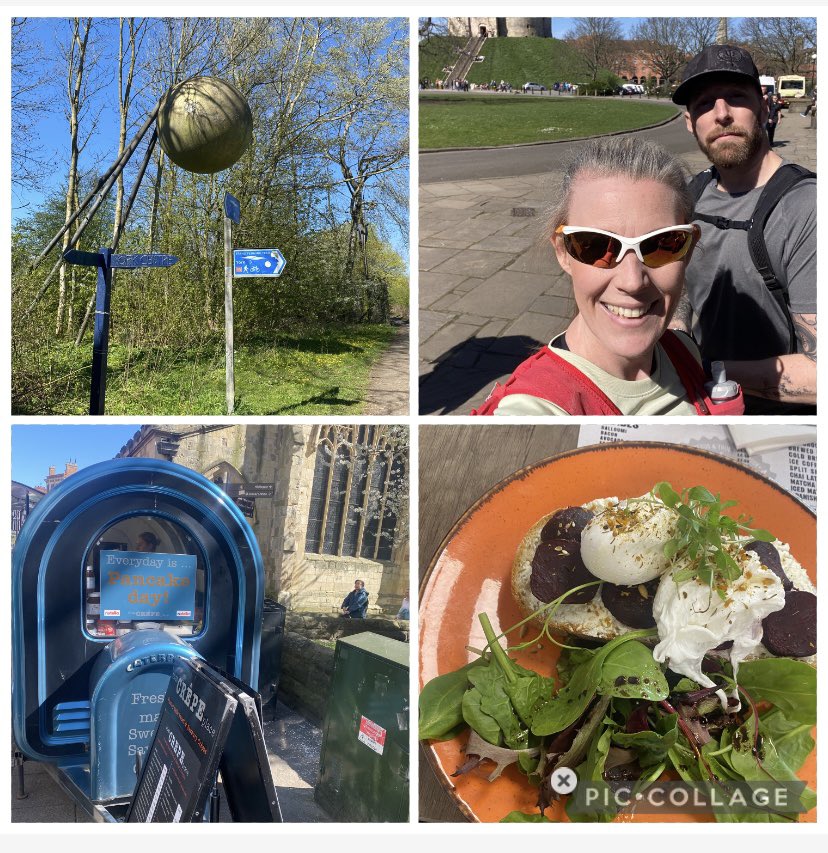 katiecakey123's tweet photo. Cycle to York and home again with the husband, with lunch in the middle- 32 miles altogether. The furthest Iโve ever cycled. Mostly on cycle paths off road. Nice way to spend a sunny Tuesday- now sat in the garden. โ๏ธ #runninggirl #justkeeprunning #norunday #bikeride #onyourbike https://t.co/FoDb7QKqFr