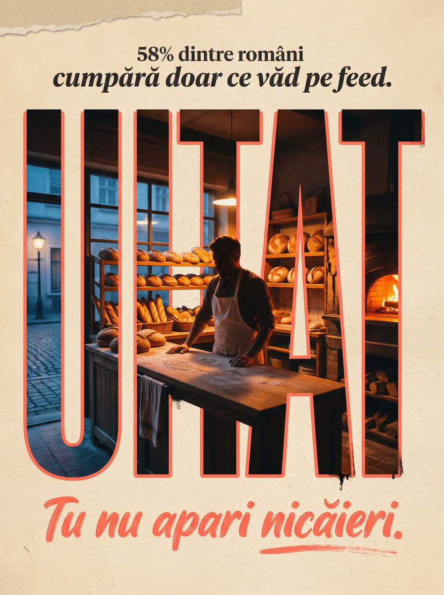 ivorycreative1's tweet photo. 58% dintre români cumpără produse doar pentru că le văd pe feed-ul lor.

Dacă tu nu apari în feed-ul clientului săptămâna asta, cumpără de la cel care apare. https://t.co/KY950RK54G
