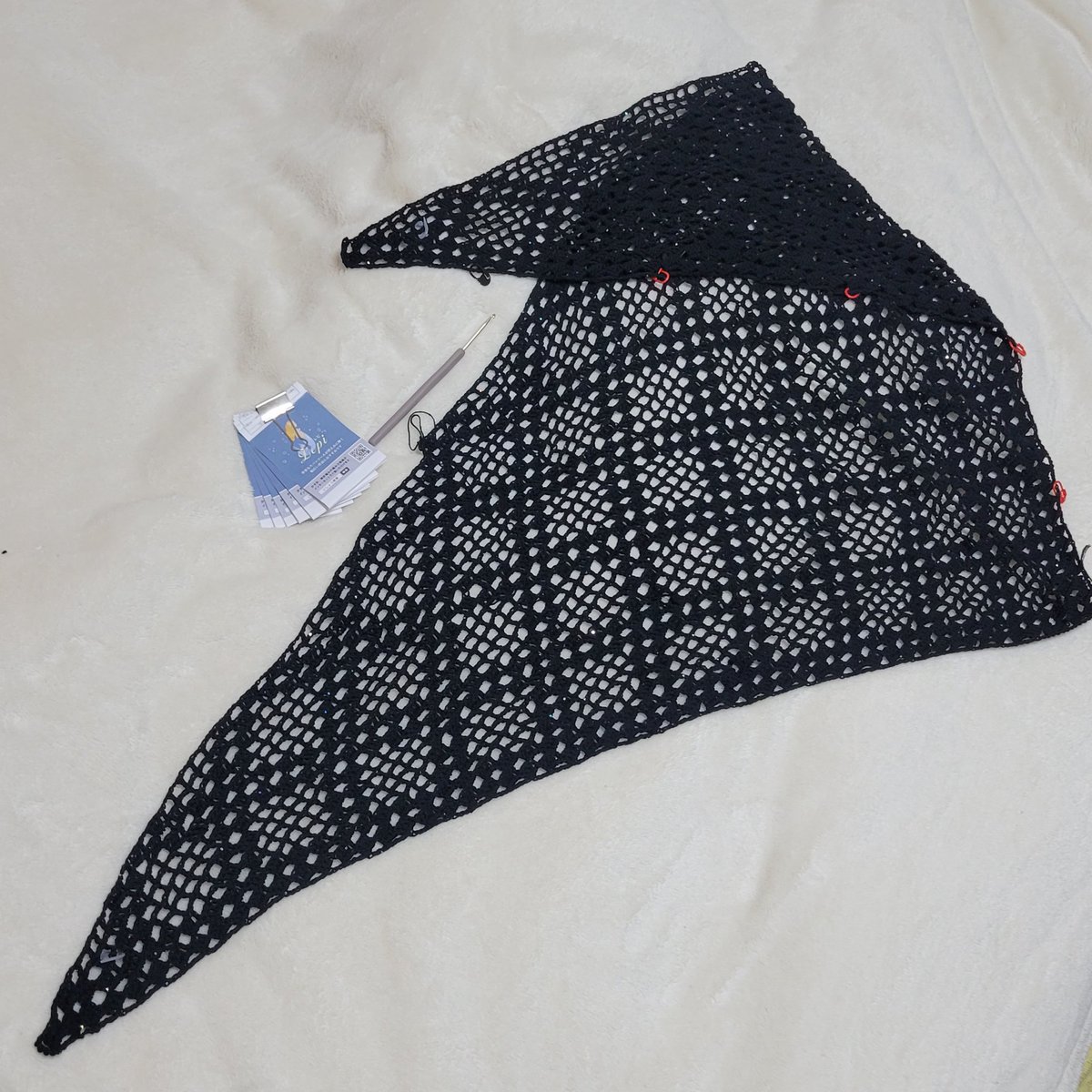 komachi_kuchiku's tweet photo. 6玉で57.5段です
編み図的には68段までなんだけど、私の手が緩いのか大きさはもう十分だからそろそろ本体は終わりかなー
#黒糸KCAL
#編み物好きさんと繋がりたい
#こまちくちく #Lepi https://t.co/fo01uepDx8
