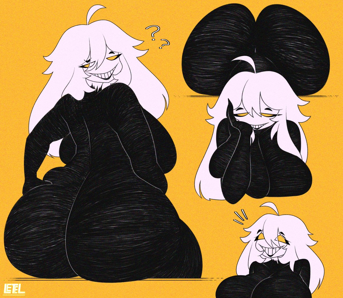 Letherexists's tweet image. - Trollge Girfriend, from the popular game known as... uhmmmmmmm... Which one? 🖤🤍 #FNF

#fridaynightfunkin #fnf #fnfgf #fanart #TrollgeGF #trollgefiles #blueballsincident #fridaynightfunkinmod