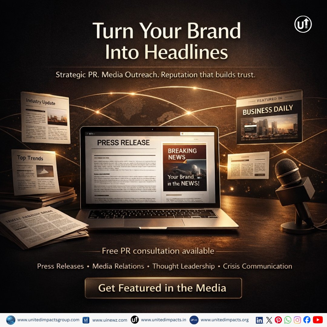 UnitedImpacts's tweet photo. Your competitors are getting featured.

Are you?

Turn your brand into headlines 🚀

Read: https://t.co/1K3DK2sRMg

📩 📩 For any inquiries: info@unitedimpactsgroup.com

#PR #Marketing #UnitedImpacts https://t.co/W1kQBmeq7l