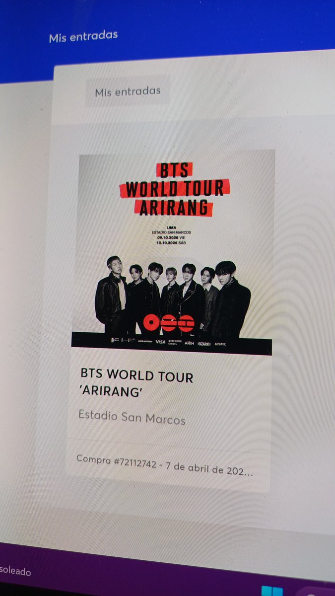 thinkabtzyo's tweet photo. VAMOS ARMYS PERUANAS SOMOS BTS ARIRANG TOUR 2026 CARAJO https://t.co/4zLpzQXQqz