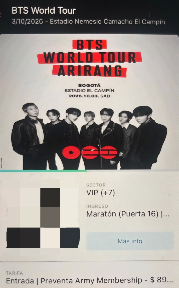 Logrado BTS Colombia 😤