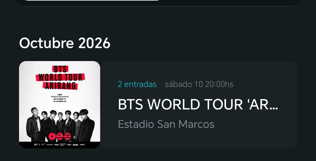 thvvxx_'s tweet photo. CONSEGUÍ ENTRADASSSSSSS
VOYY A CER A BTS https://t.co/XySu5XKgp7