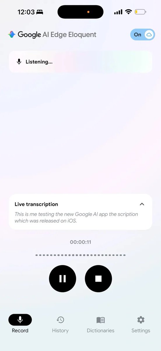 ilestilfat's tweet photo. Google launched an AI dictation app. 5 minutes in, it is clear why @letterlyai has nothing to worry about. Why does Google keep winning at research and losing at consumer apps? https://t.co/VwS19ndhHa